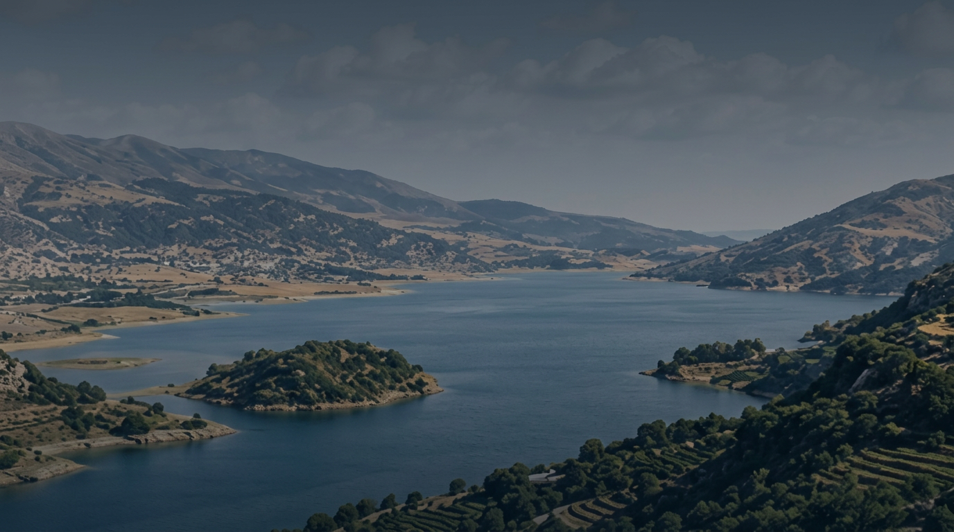 Lake Qaroun, Bekaa Valley, Lebanon